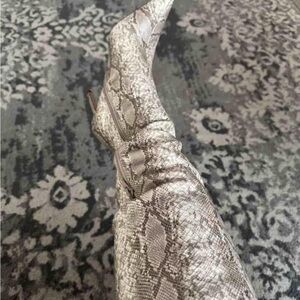 Snakeskin Pattern Women's Boots